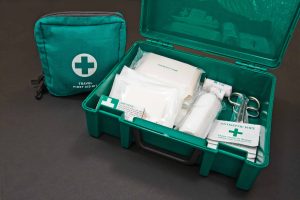 A well-stocked first aid kit